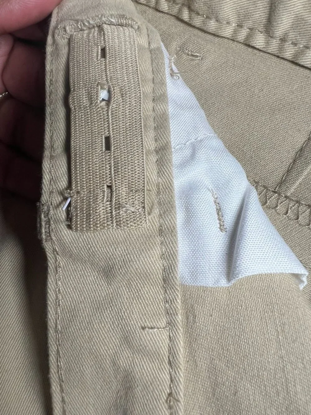 The Children's Place Uniform Shorts Lot of 2 Size 14 Navy & Khaki